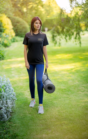 Black Unisex Lightweight Short-Sleeve T-Shirt