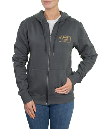 Charcoal Unisex Cozy Fleece Full-Zip Hoodie