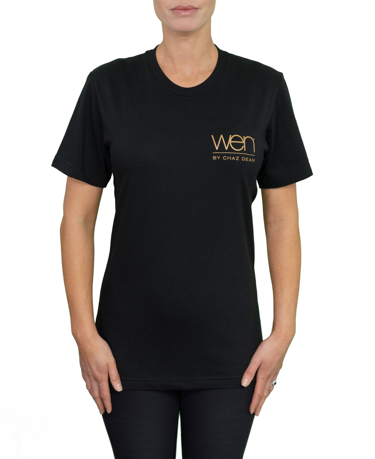 Black Unisex Lightweight Short - Sleeve T - Shirt - WEN®