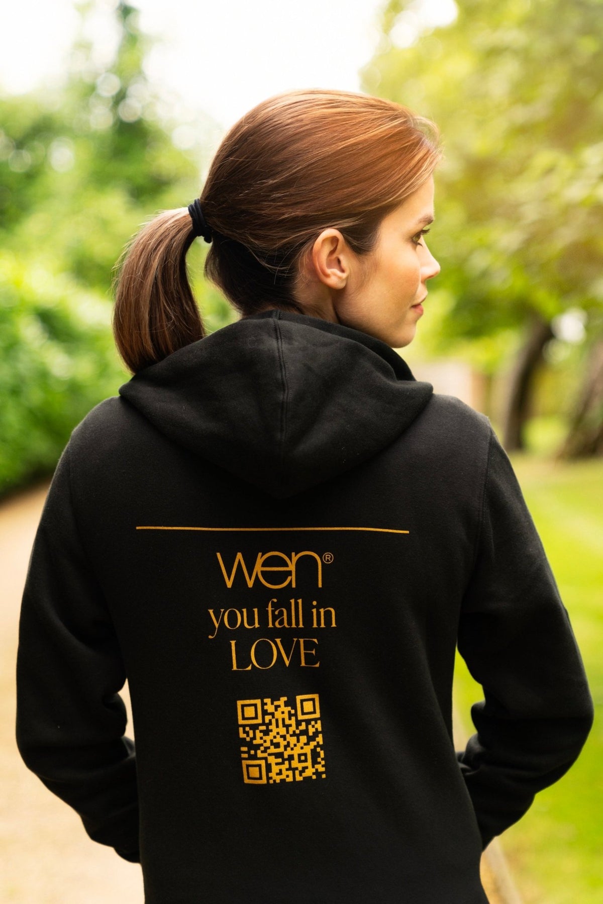 Jet Black Unisex Cozy Fleece Full - Zip Hoodie - WEN®