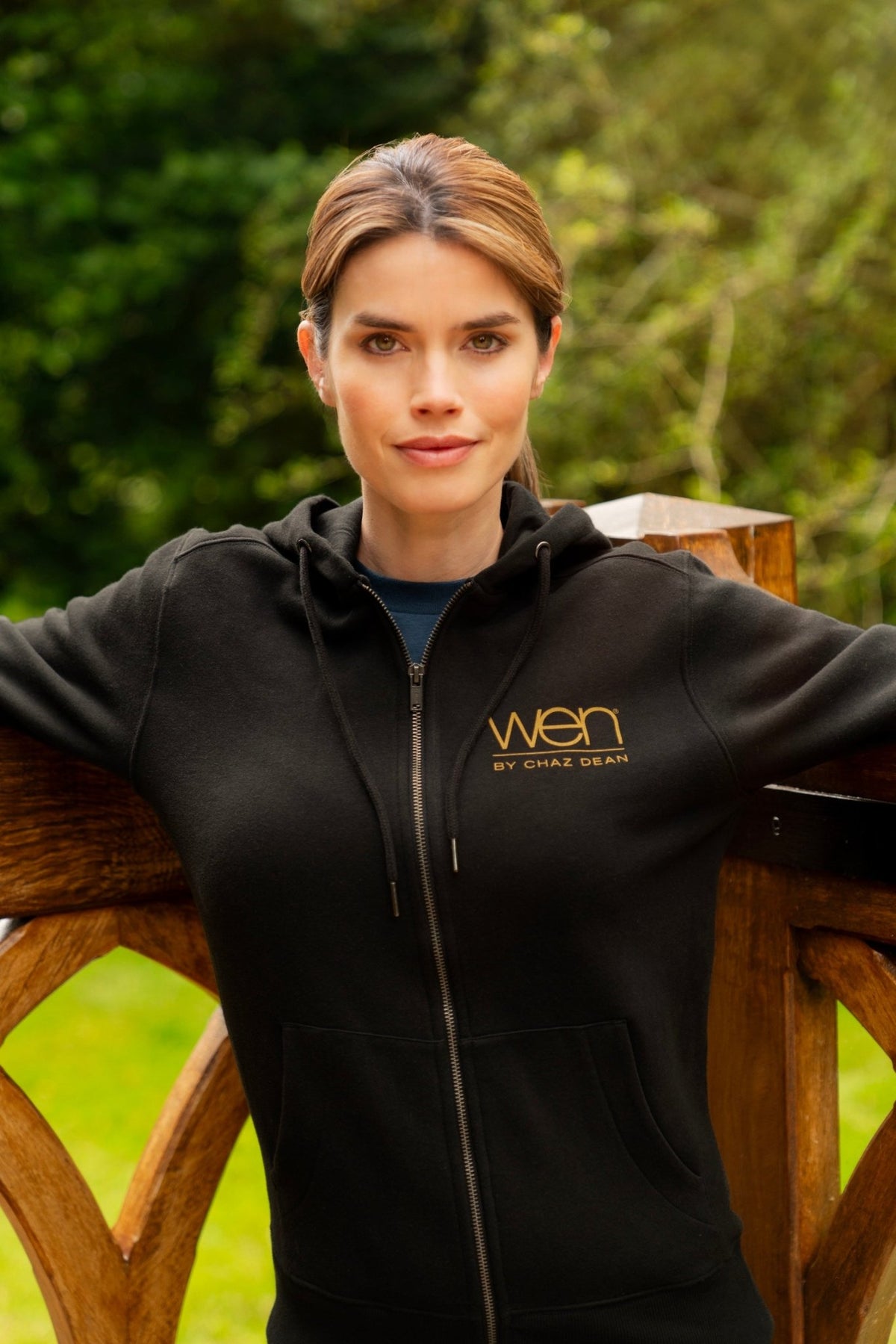 Jet Black Unisex Cozy Fleece Full - Zip Hoodie - WEN®