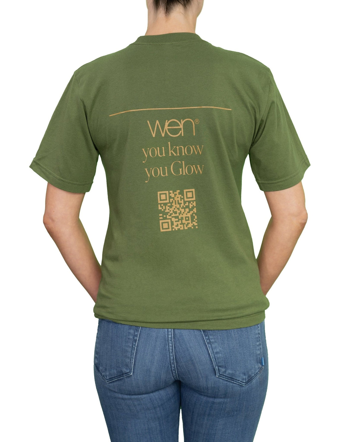 Olive Unisex Lightweight Short - Sleeve T - Shirt - WEN®