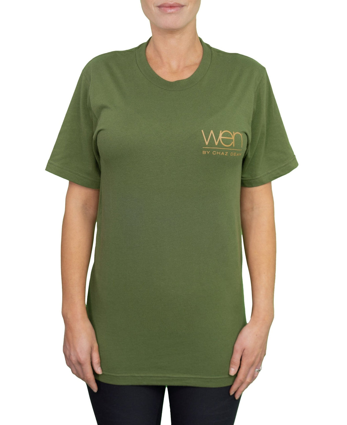 Olive Unisex Lightweight Short - Sleeve T - Shirt - WEN®