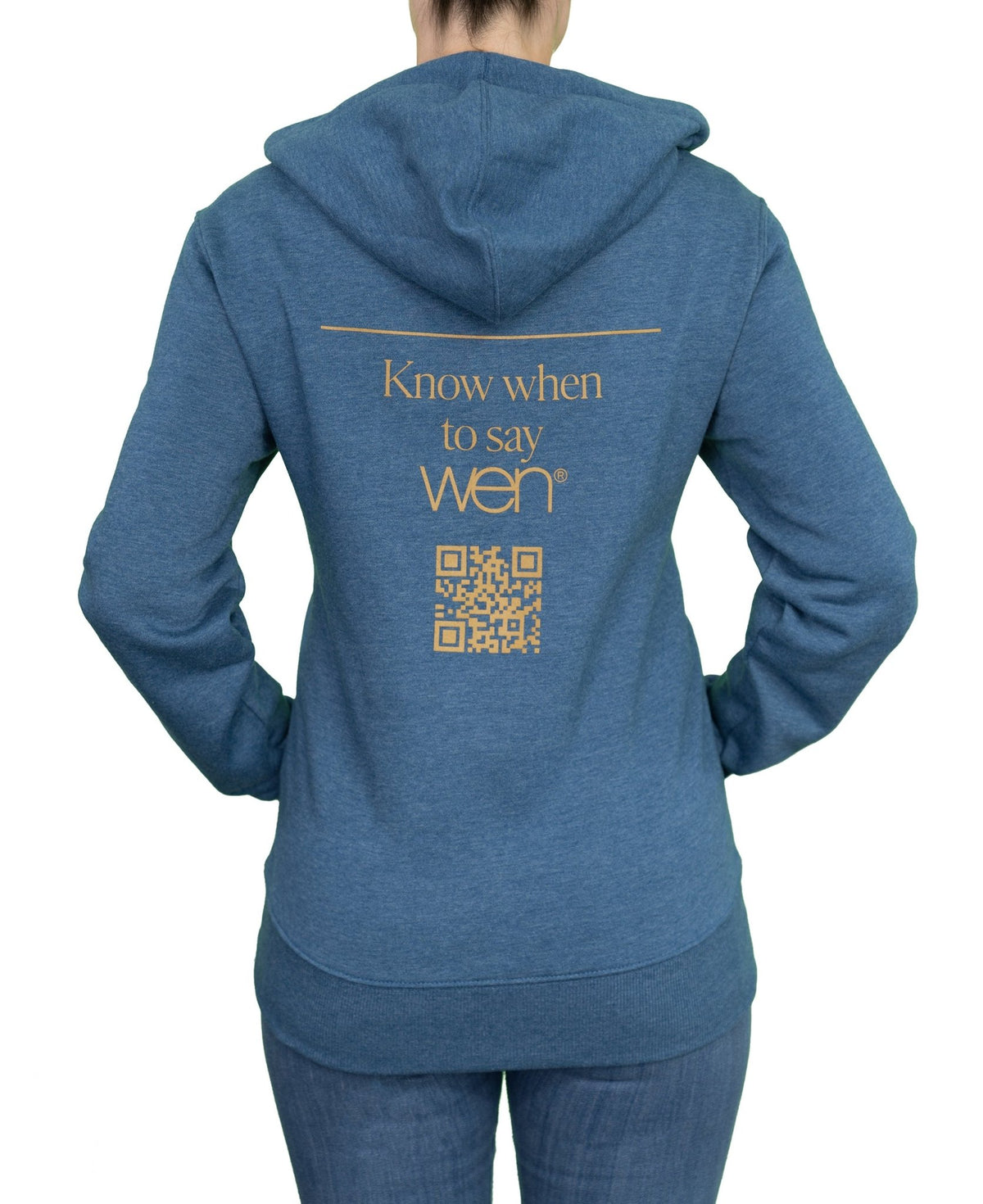 Poseidon Blue Unisex Cozy Fleece Full - Zip Hoodie - WEN®