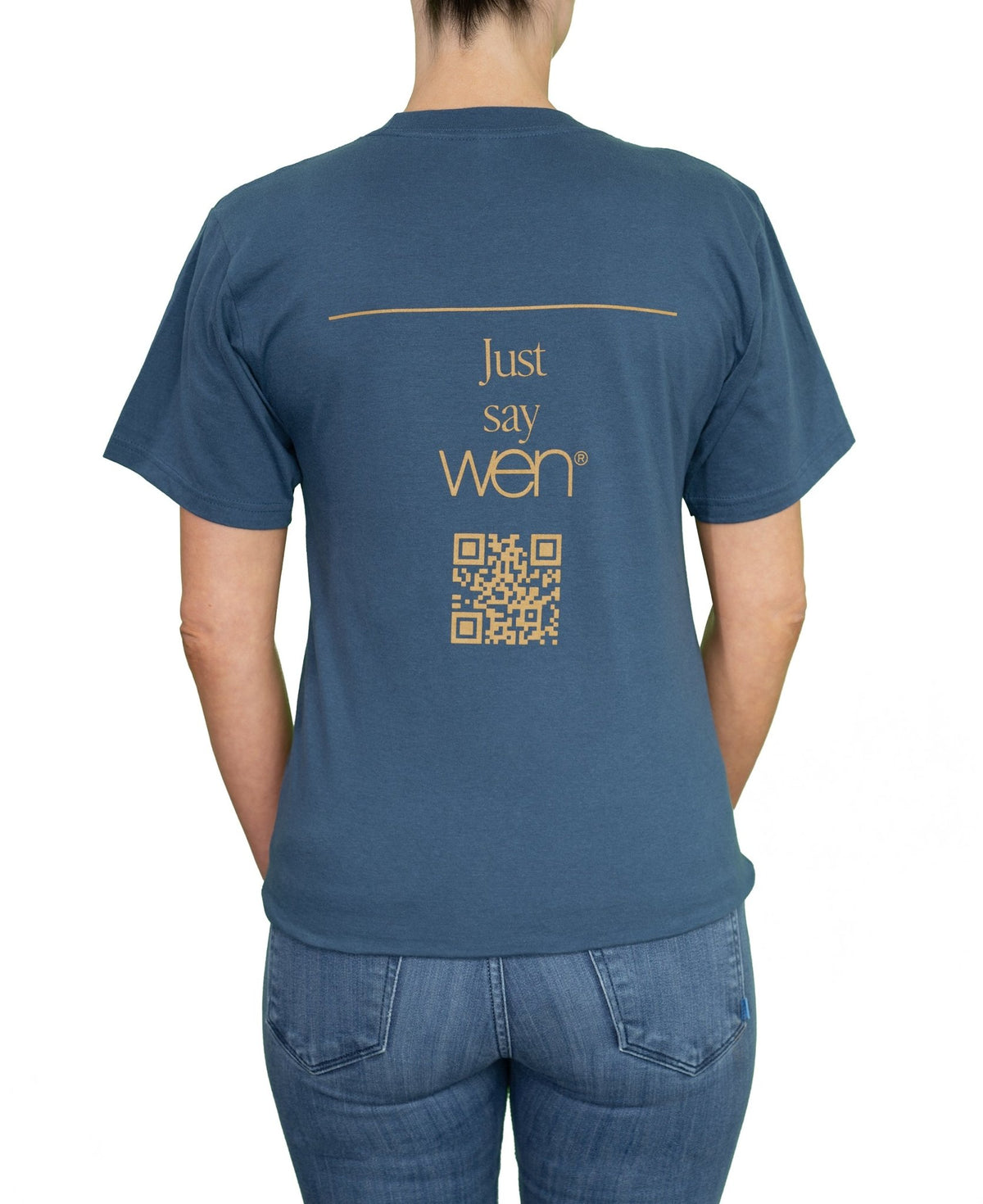 Sea Blue Unisex Lightweight Short - Sleeve T - Shirt - WEN®
