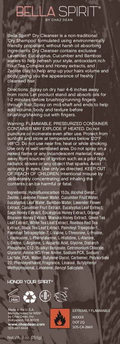 Bella Spirit Dry Cleanser