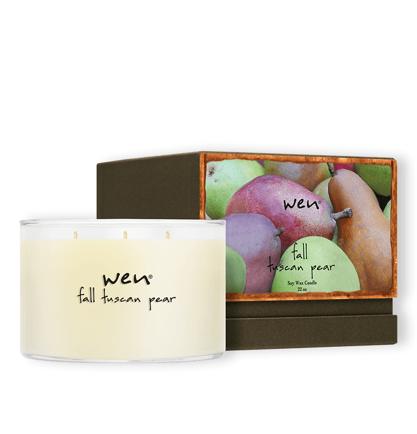 Fall Tuscan Pear Deluxe Candle - WEN Hair &amp; Skin Care by Chaz Dean
