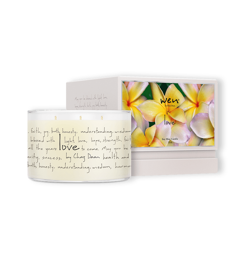 Love Deluxe 3-Wick Candle - WEN Hair &amp; Skin Care by Chaz Dean